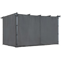 Терасна пергола Barbados 3x4 m зі шторами Garden Point антрацит