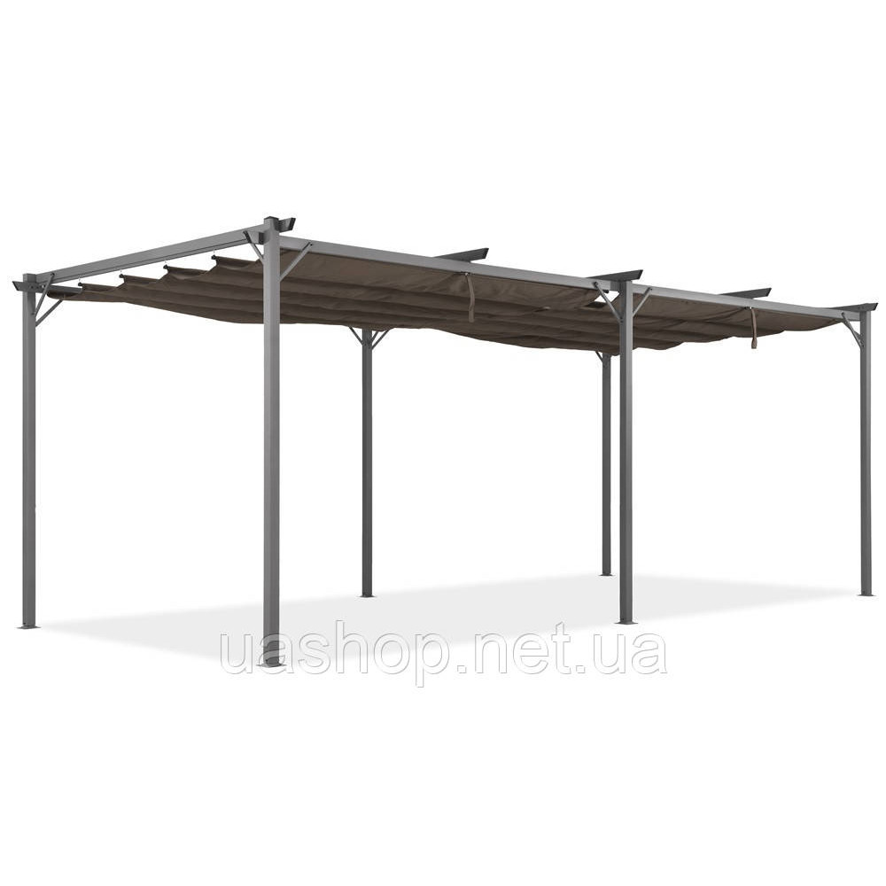 Коричнева терасна пергола La Palma 3x6m Garden Point