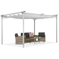 Біла терасна пергола La Palma 3x4m Garden Point