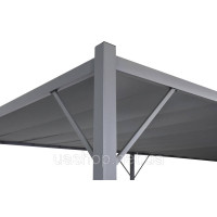 Антрацитова терасна пергола Malaga 3x6m Garden Point