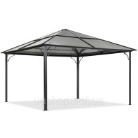 Сучасна садова альтанка Santiago 4x4m Garden Point antracyt