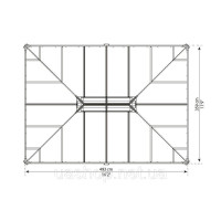 Металева альтанка Martinique 5 х 3,6 м Palram - Canopia Heat Block антрацит
