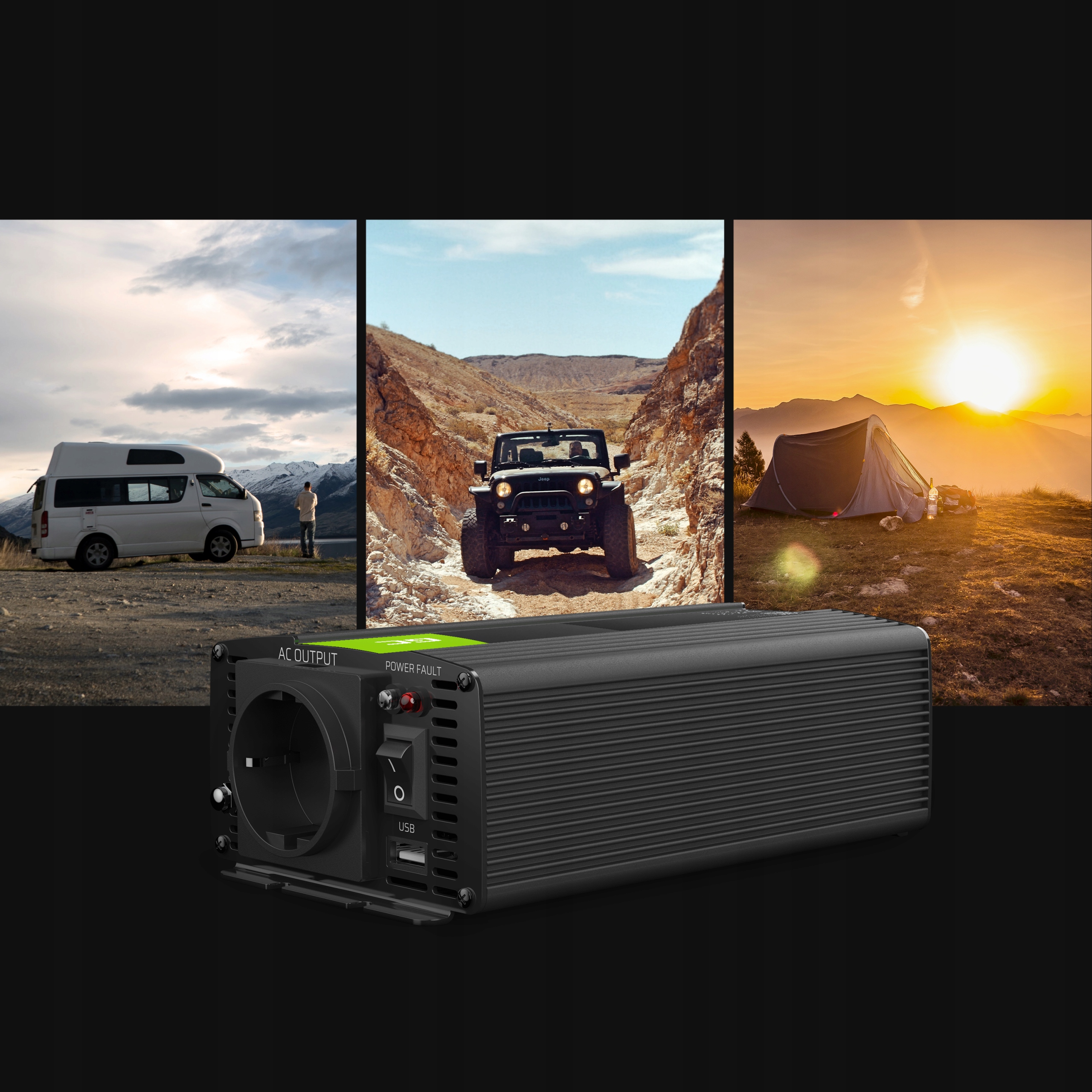 Перетворювач для Tira 24V на 230V 300W Чистий синус Корисна потужність 300 W